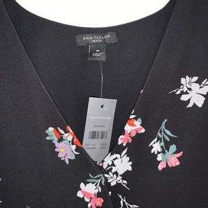 meadow floral pleated wrap dress